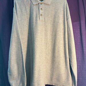 Men's XXL Long Sleeve Polo Style Shirt